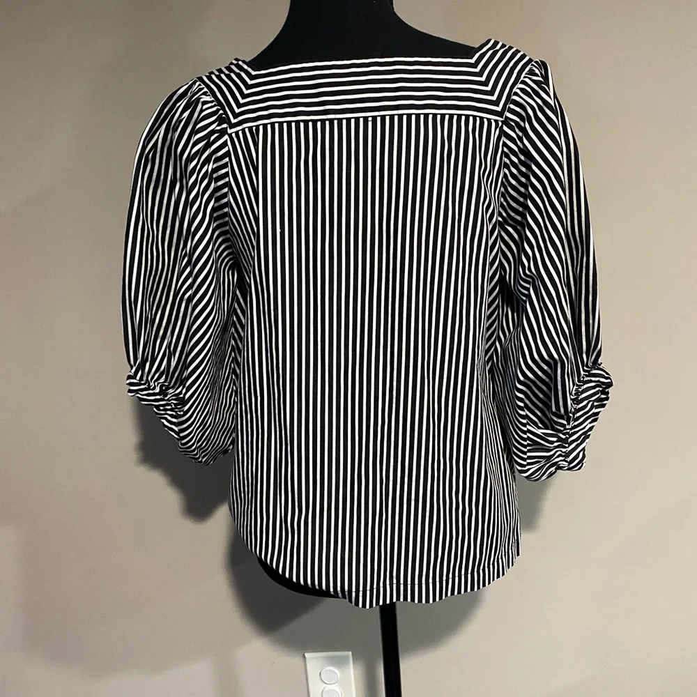 Loft striped boatneck top - Picture 4 of 5